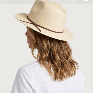 Brixton Valley Straw Hat Sun Hat Fedora Tan Natural New Beach